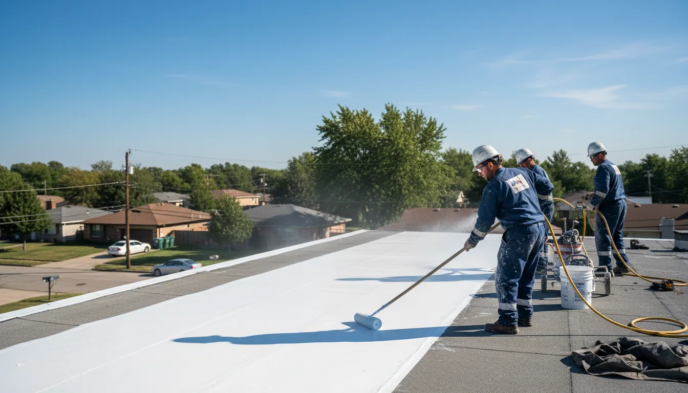 Commercial roof coating in Henlawson, WV near me